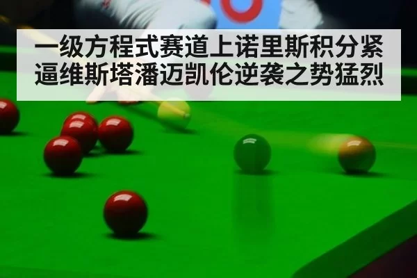 一级方程式赛道上诺里斯积分紧逼维斯塔潘迈凯伦逆袭之势猛烈